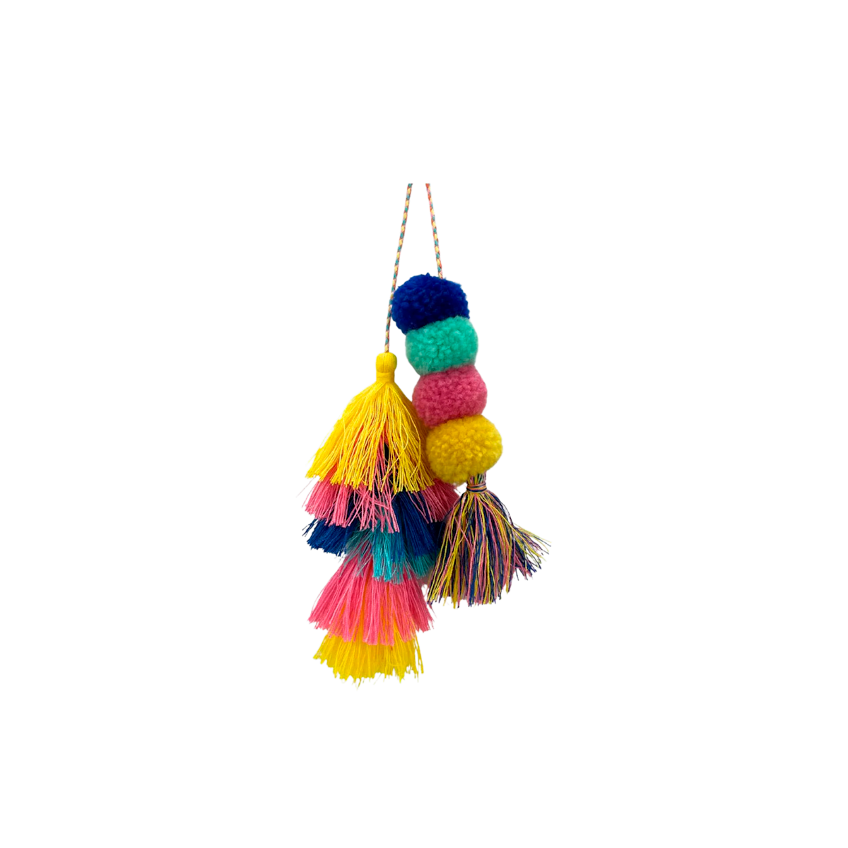 Bogg Bag Bauble - Solid Double Tassel View 
