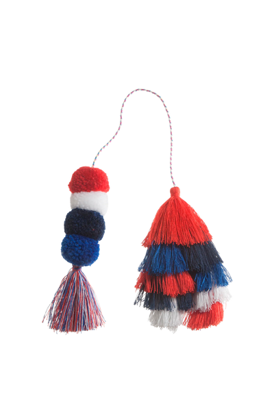 Bogg Bag Bauble - Usa Double Tassel View 1
