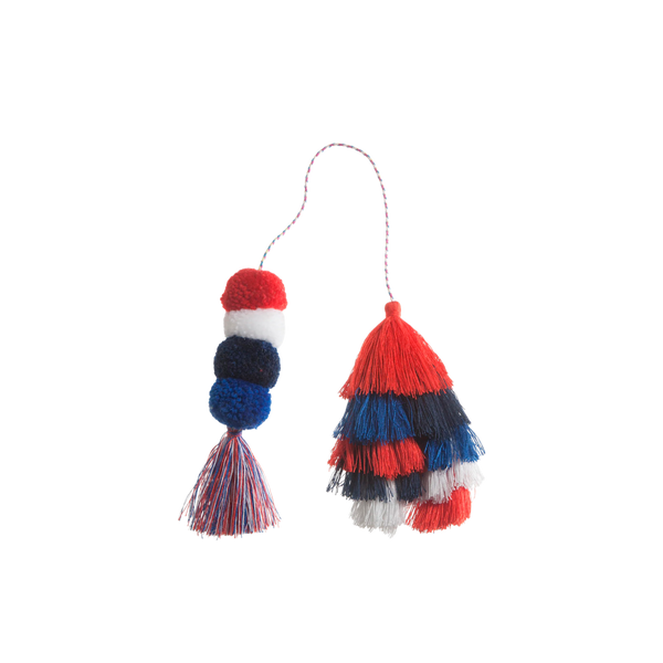 Bogg Bag Bauble - Usa Double Tassel