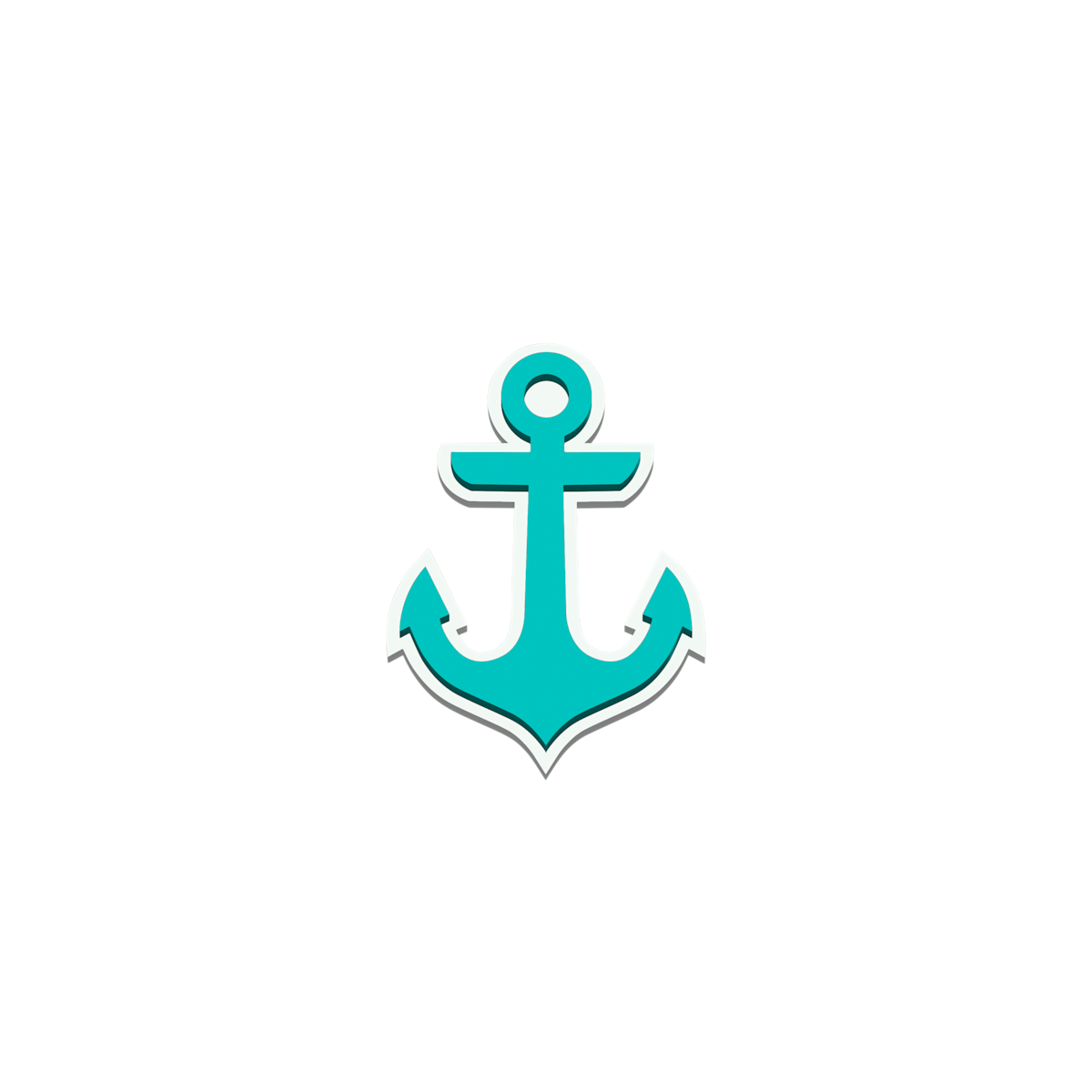 Bogg Bit - Turquoise Anchor View 
