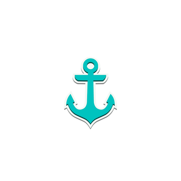 Bogg Bit - Turquoise Anchor