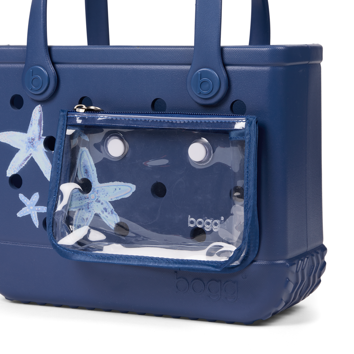 Bitty Bogg Bag - Dark Blue Multi Starfish View 
