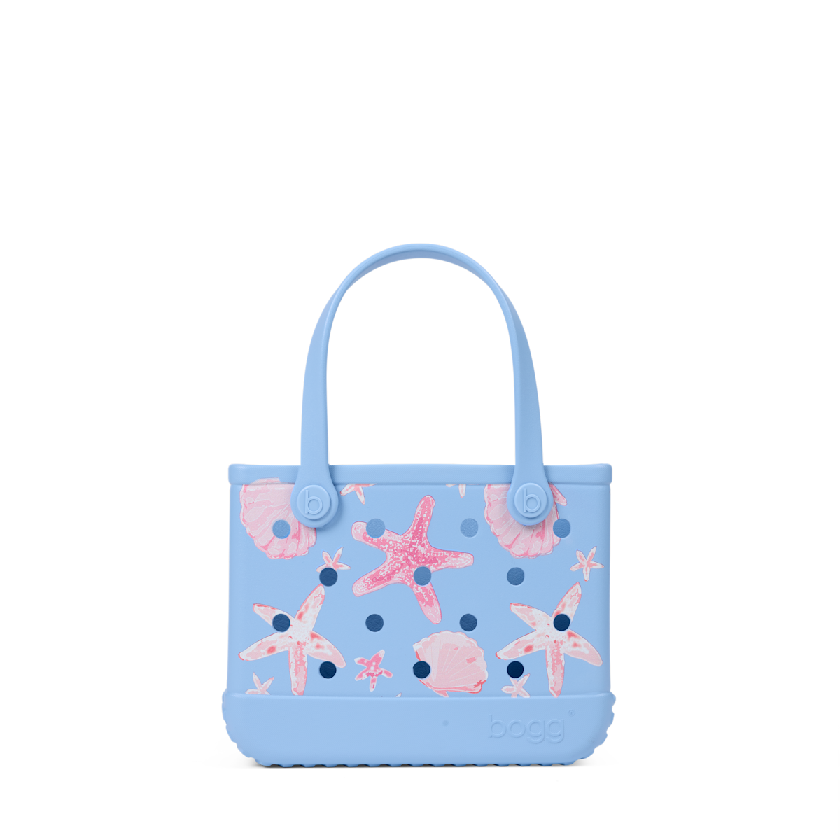Bitty Bogg Bag - Carolina Blue Shells and Starfish View 
