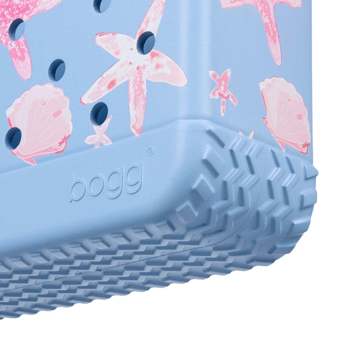 Bitty Bogg Bag - Carolina Blue Shells and Starfish View 
