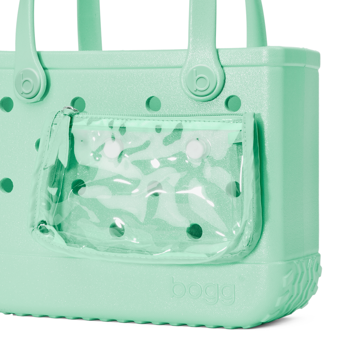 Bitty Bogg Bag - Sea(foam) Shimmer View 
