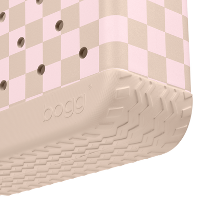 Baby Bogg Bag - Checkered Linen/ Pink Marshmallow