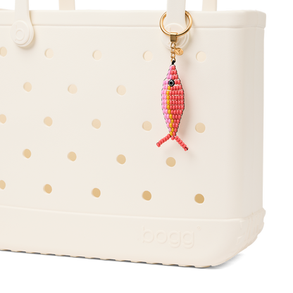 Bogg'd & Charmed  - Beaded Fish Coral/Pink Taffy