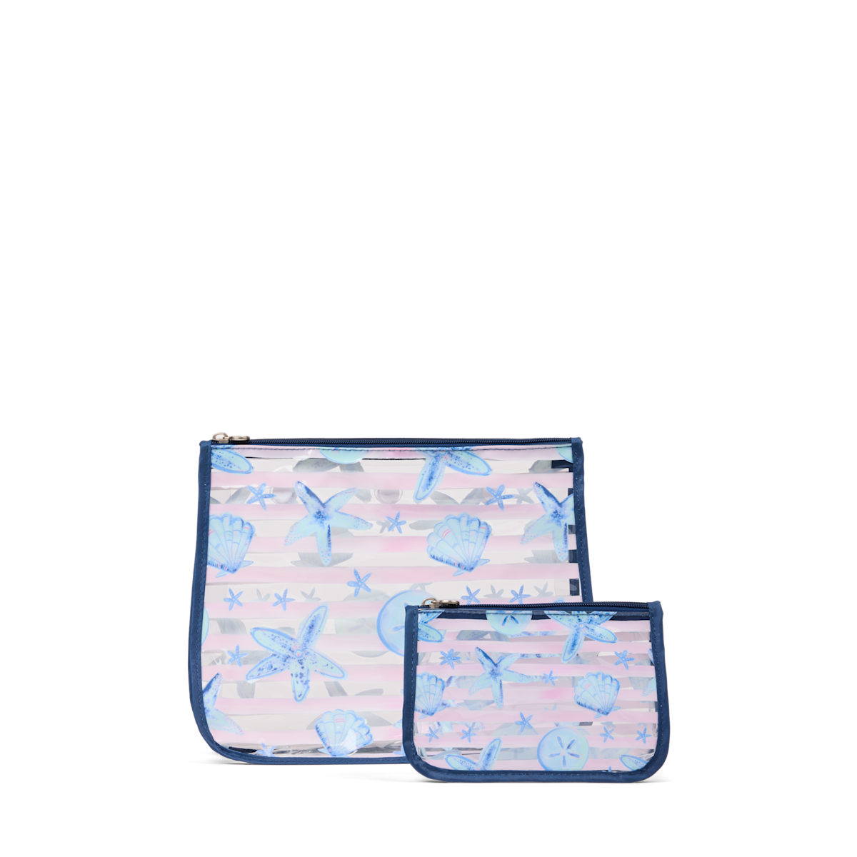 Decorative Insert - Pink Stripes & Blue Shells View 
