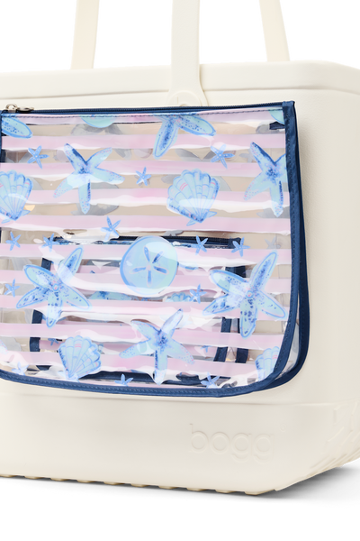 Decorative Insert - Pink Stripes & Blue Shells View 2
