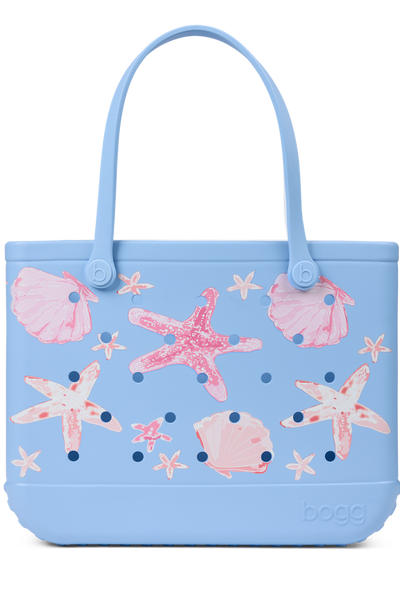 Original Bogg Bag - Carolina Blue Shells and Starfish View 1
