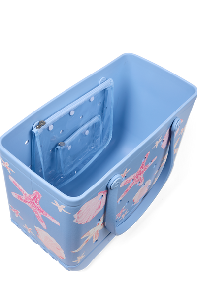 Original Bogg Bag - Carolina Blue Shells and Starfish View 3
