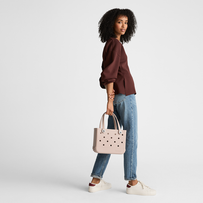 Bitty Bogg Bag - Checkered Camel/ Hot Cocoa