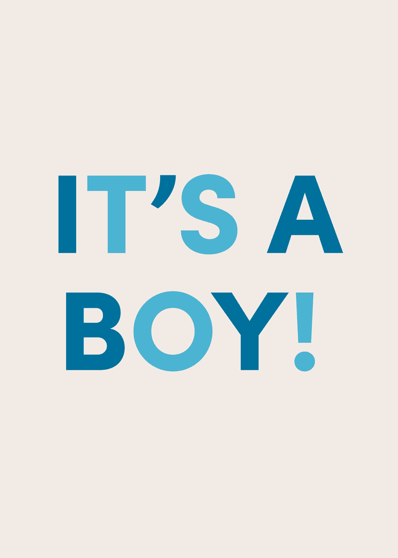 It's A Boy Greeting Card View 
