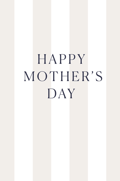 Mother's Day Stripes Greeting Card View 2
