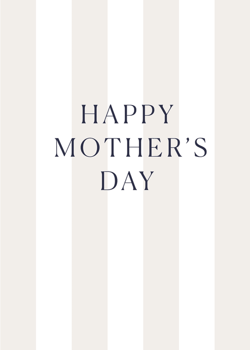 Mother's Day Stripes Greeting Card View 2
