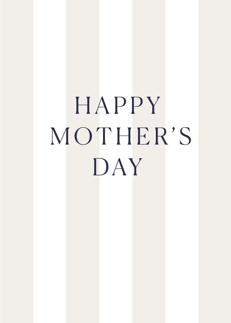 Mother's Day Stripes Greeting Card View 2

