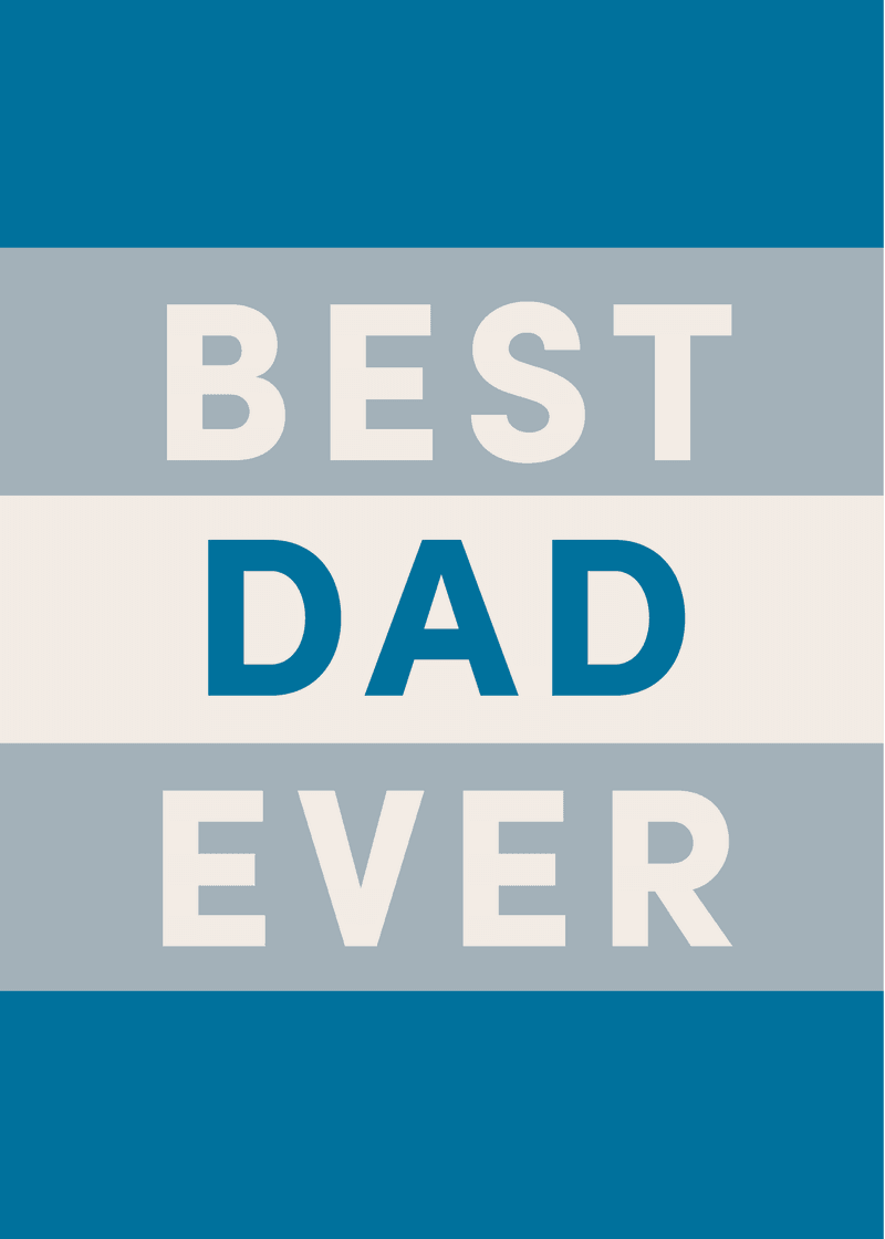 Father's Day Best Dad Ever Greeting Card View 
