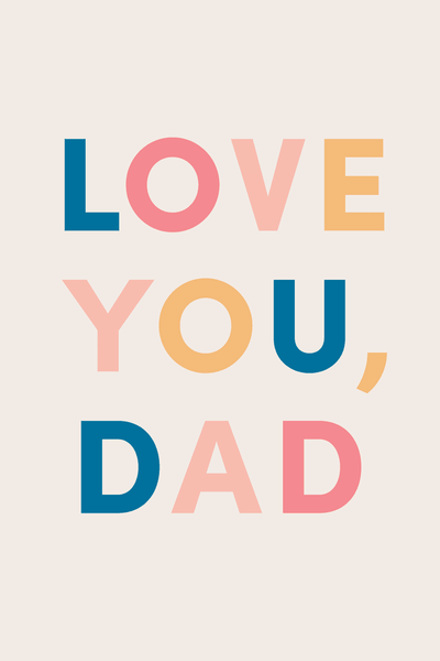 Father's Day Love You Dad Greeting Card View 2
