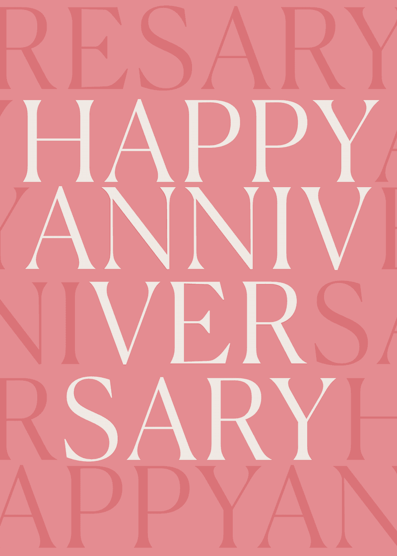 Happy Anniversary Greeting Card View 
