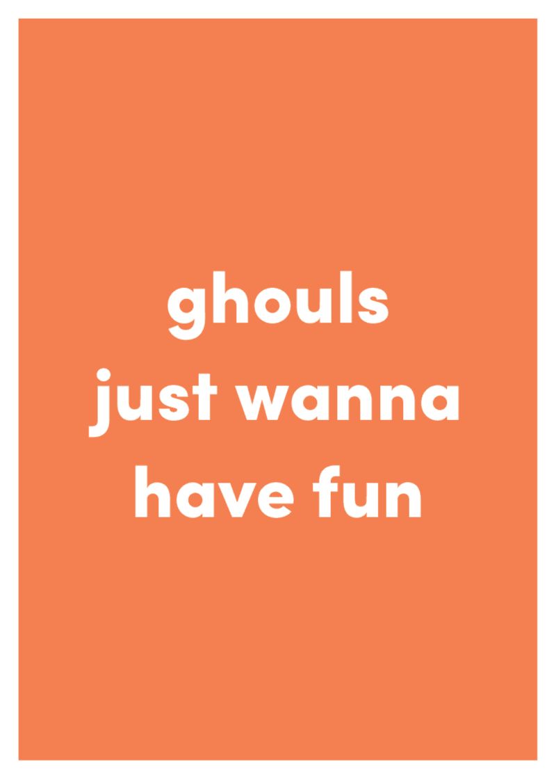 Ghouls Greeting Card View 
