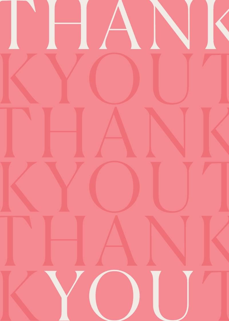Bogg Thank You Greeting Card View 
