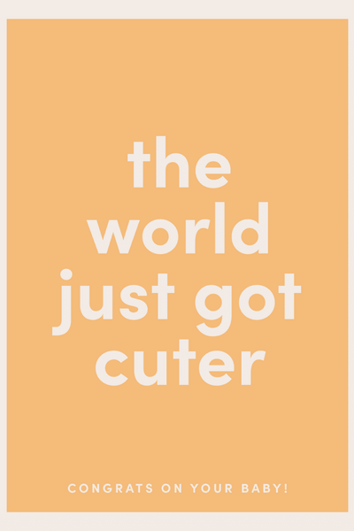 World Just Got Cuter Greeting Card View 2
