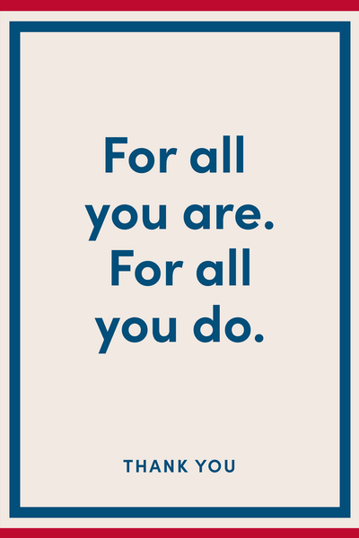 Thank You For All You Do Greeting Card View 2
