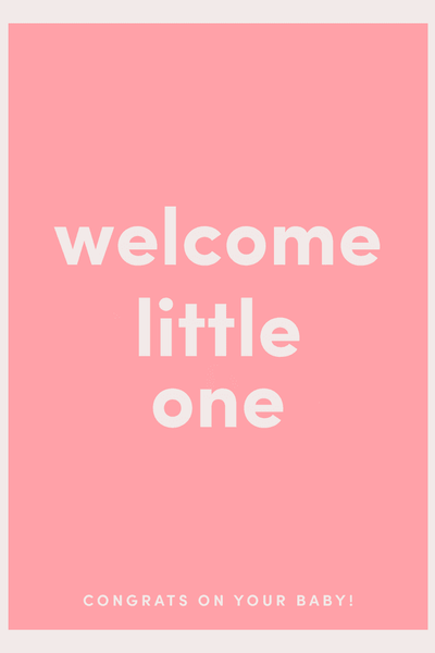 Welcome Little One Greeting Card View 2
