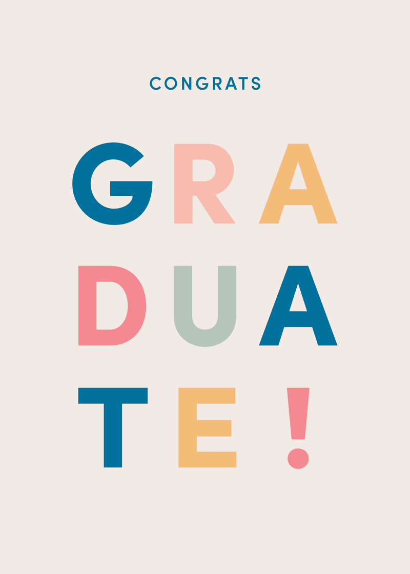 Graduation Graduate Greeting Card View 
