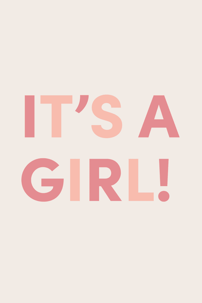It's A Girl Greeting Card View 2
