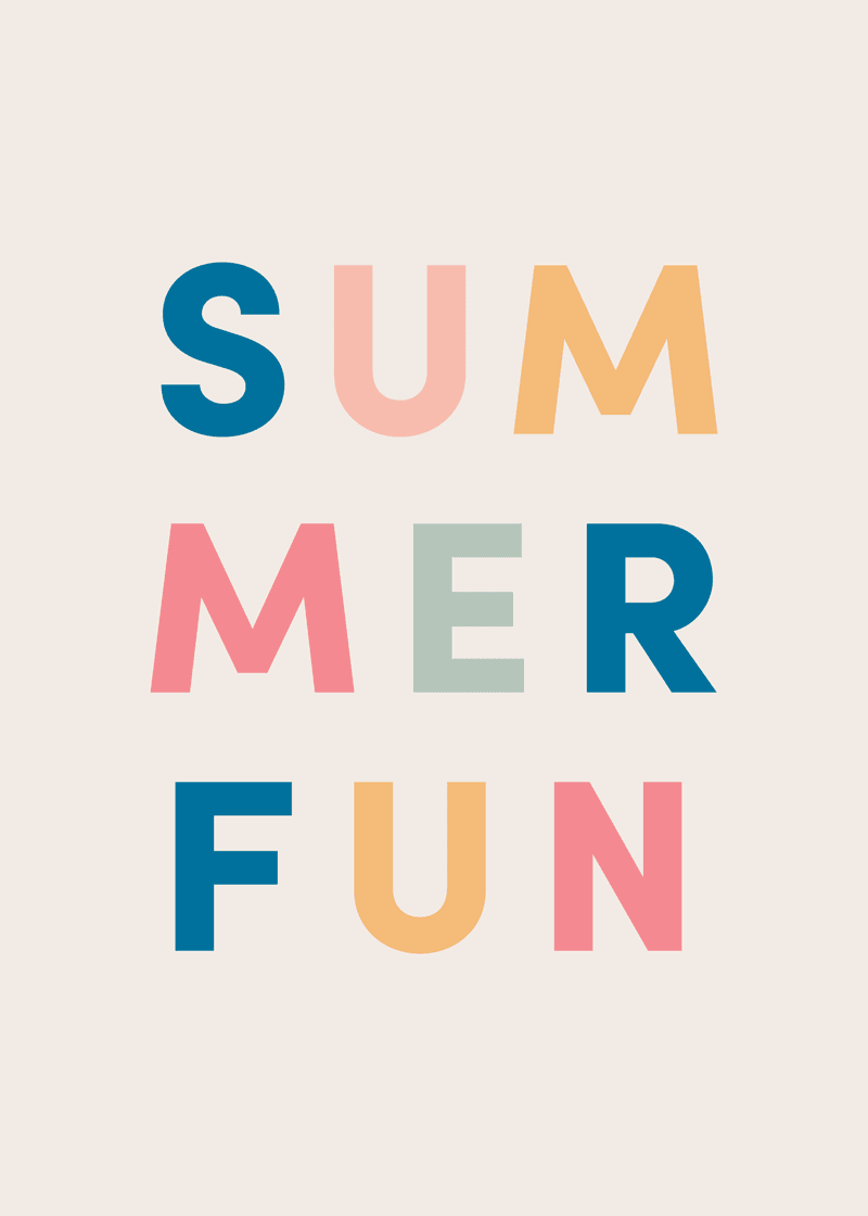 Summer Fun Greeting Card View 
