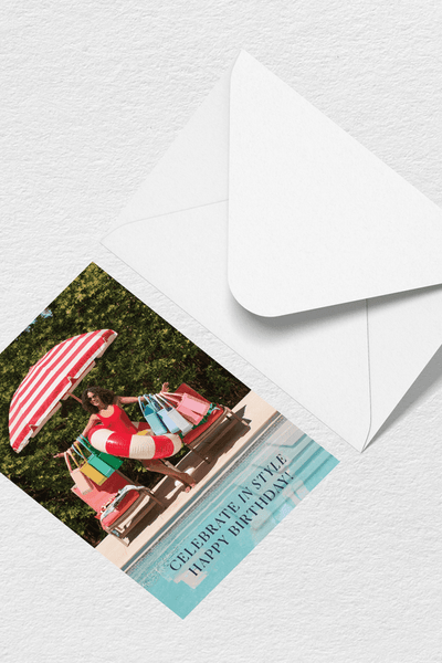 Happy Birthday Umbrella Greeting Card View 1
