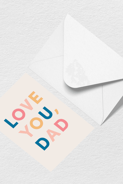 Father's Day Love You Dad Greeting Card View 1

