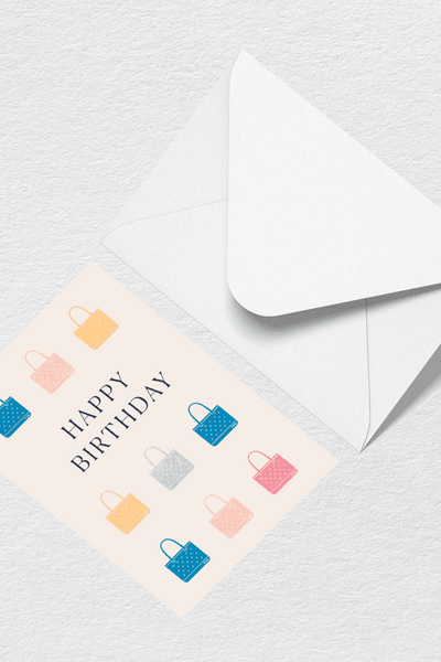 Happy Birthday Totes Greeting Card View 1
