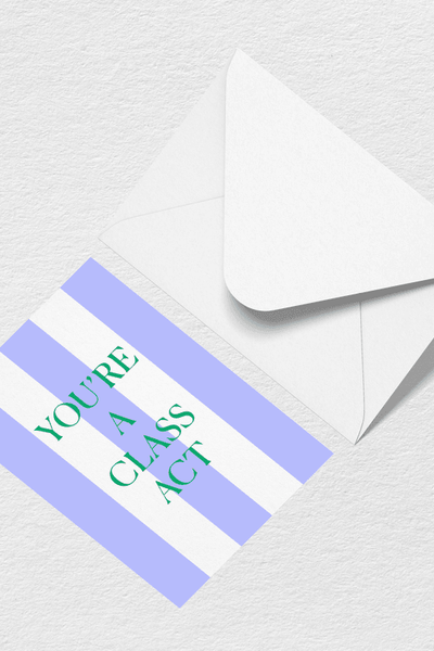 Class Act Greeting Card View 1

