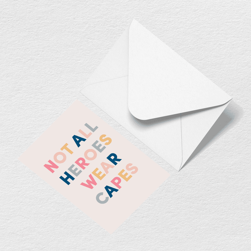 Heroes Greeting Card View 
