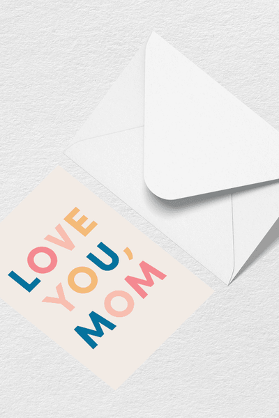 Love You Mom Multi Greeting Card View 1
