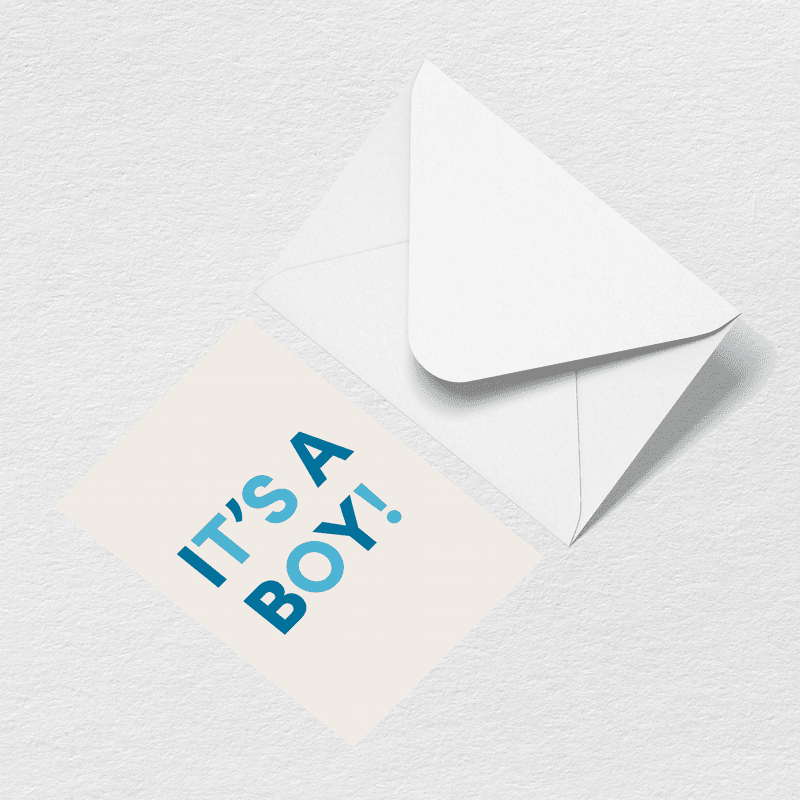 It's A Boy Greeting Card View 
