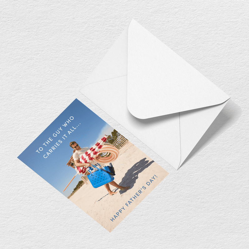 Father's Day Carries It All Greeting Card View 
