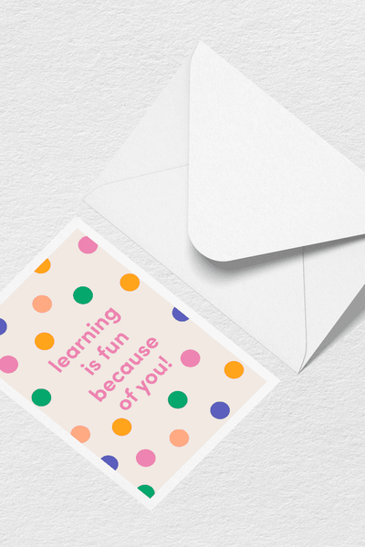 Learning is Fun Greeting Card View 1
