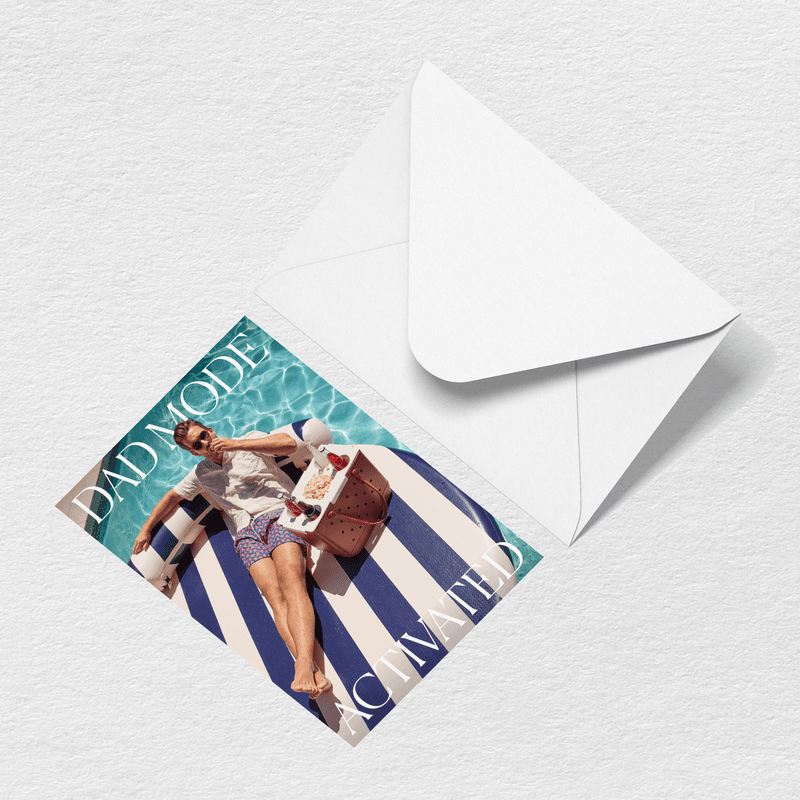 Father's Day Dad Mode Greeting Card View 
