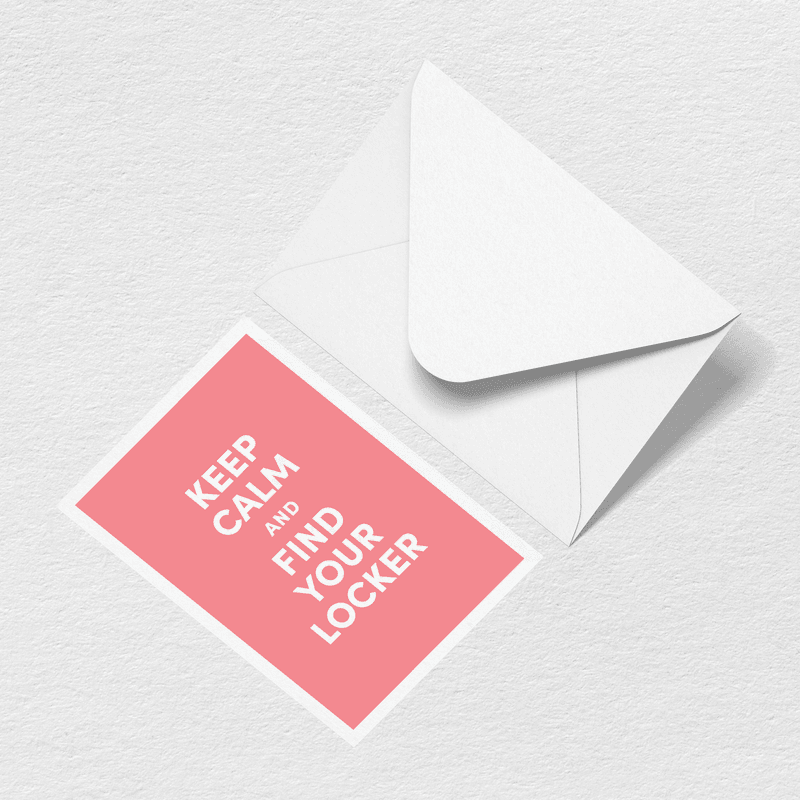 Keep Calm Greeting Card View 
