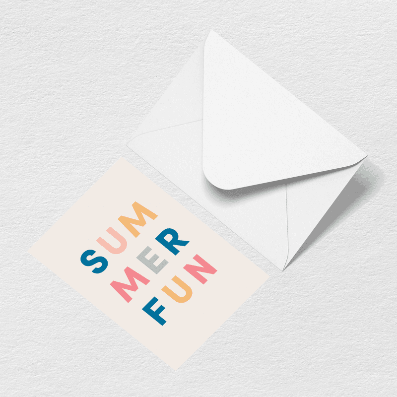 Summer Fun Greeting Card View 
