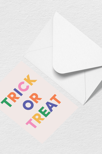 Trick or Treat Greeting Card View 1
