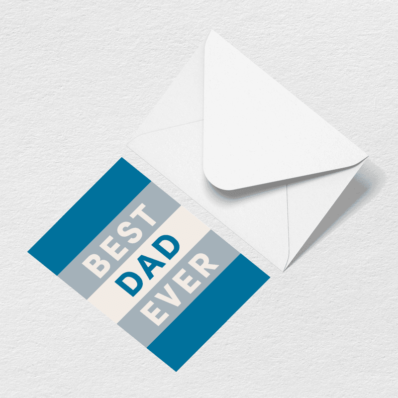 Father's Day Best Dad Ever Greeting Card View 
