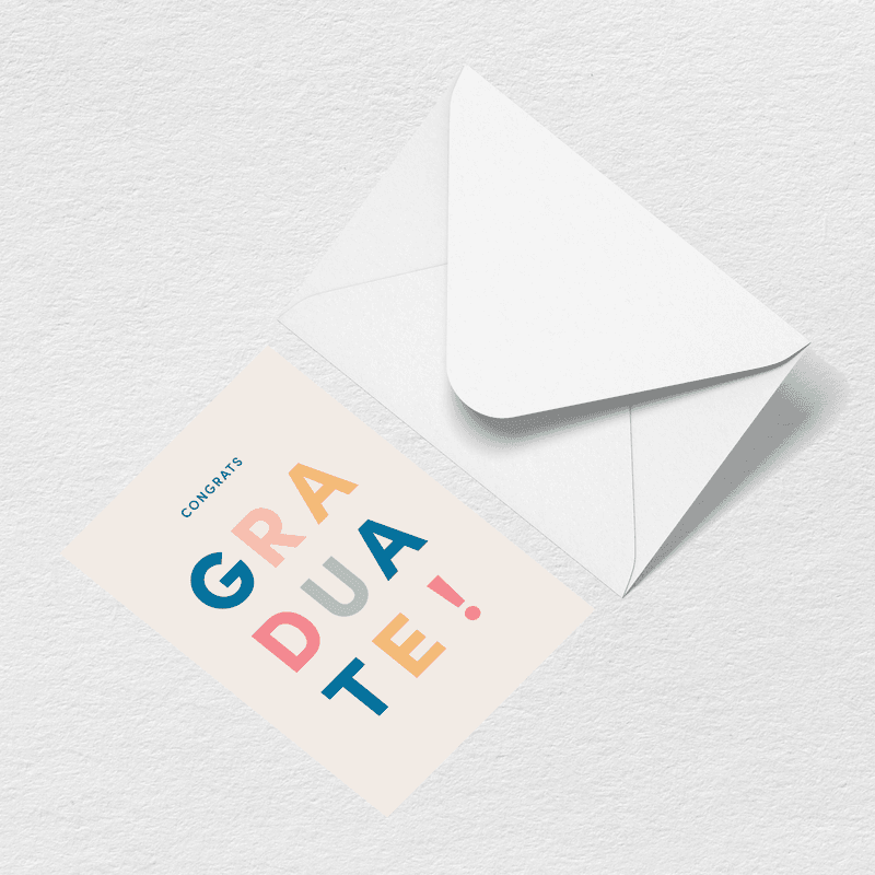 Graduation Graduate Greeting Card View 
