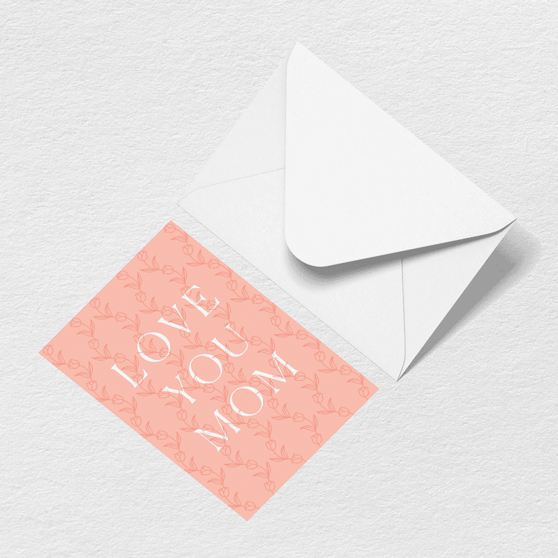 Love You Mom Greeting Card View 1
