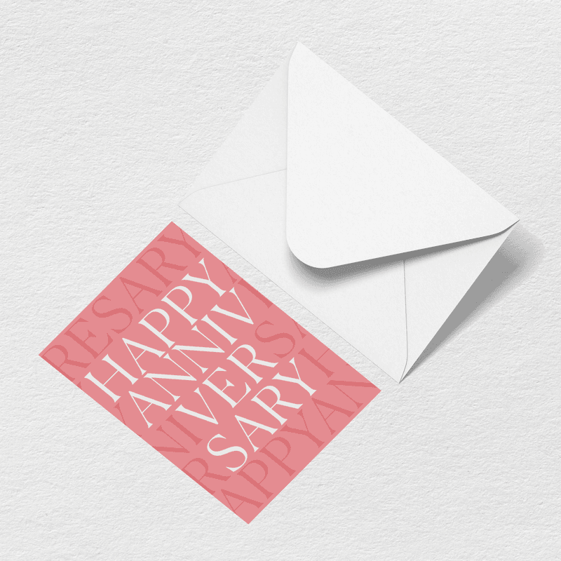 Happy Anniversary Greeting Card View 
